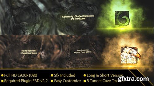 Videohive Tunnel Cave Reveal Cracked Logo 15703907