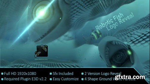 Videohive Robotic Fish Reveal Logo 15438281