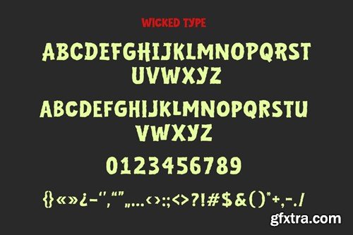 Wicked Type - Display Font PZGPALT