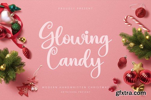 Glowing Candy - Handwritten Font R65DRVK