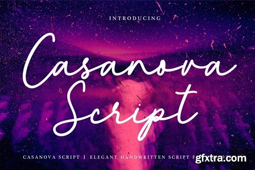 Casanova Script - Elegant Handwritten Font TEEE9D5