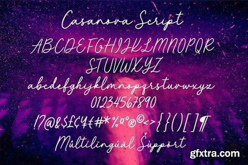 Casanova Script - Elegant Handwritten Font TEEE9D5