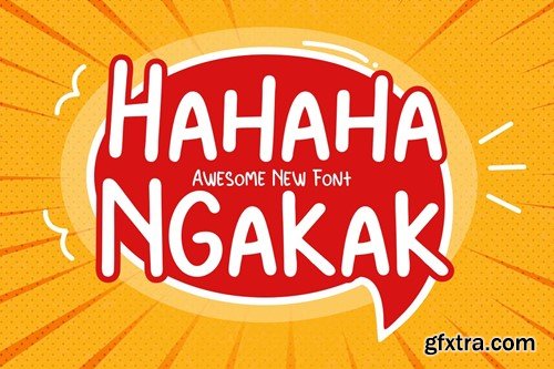 Hahaha Ngakak - a Cartoon Font MKPE5QK