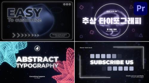 Videohive - Abstract Typography | Premiere Pro MOGRT - 48363482 - 48363482