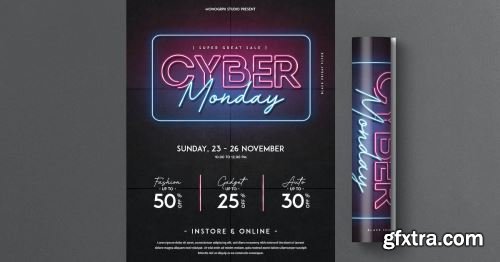 Cyber Monday Flyer Design Pack