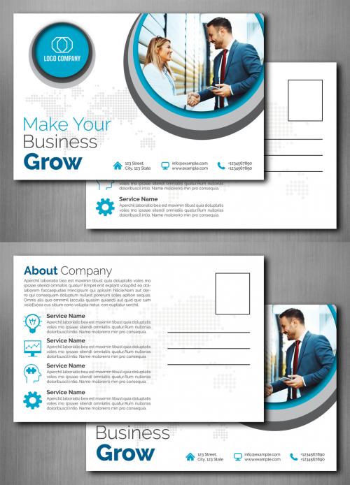 Business Postcard Layout - 215292411