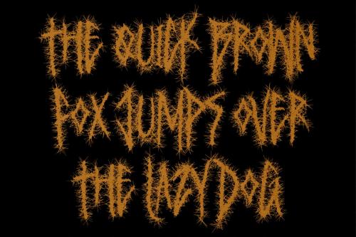 Darkside Morbizey Metal Font