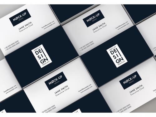 Repeating Business Cards Mockup - 216325677