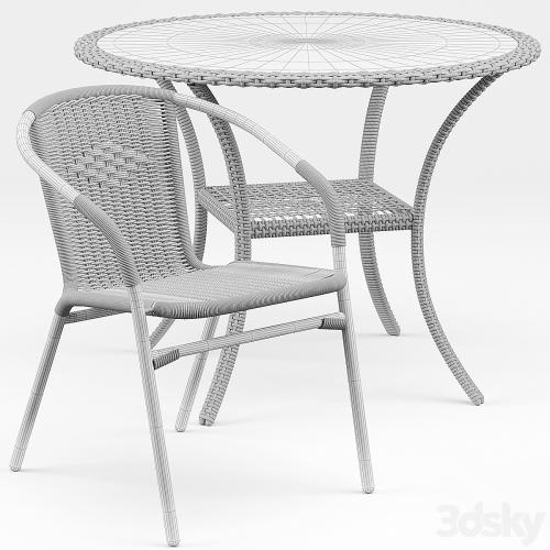 Brigance Bistro Table, Acadian DIning Chair