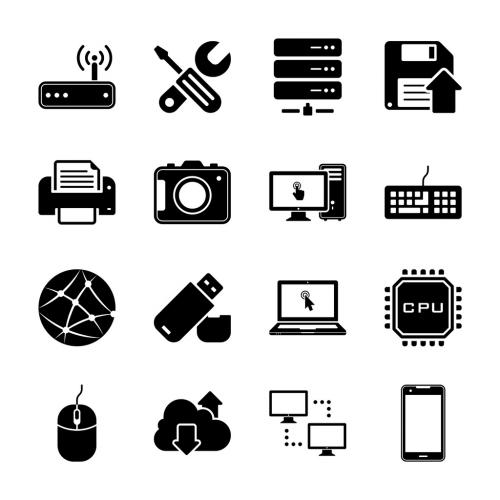 16 Technology and Hardware Icons - 217057639