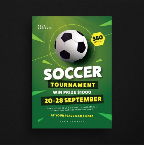 Soccer Tournament Flyer Layout - 218122810