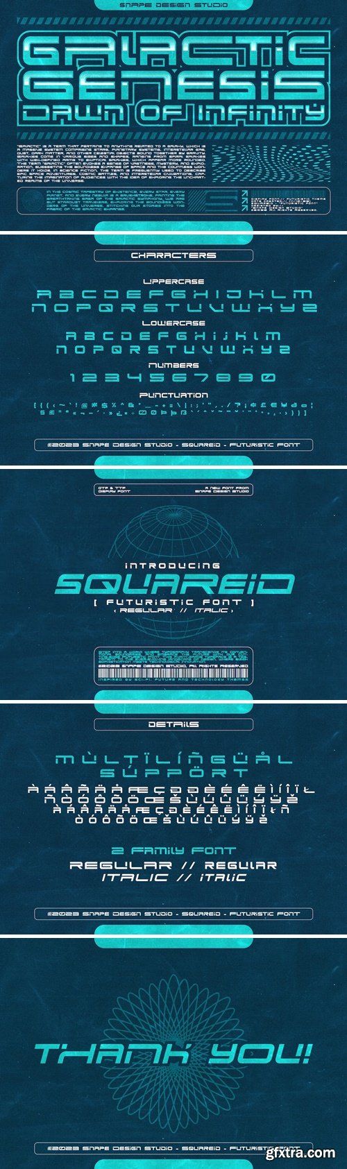 Squareid - Futuristic Font