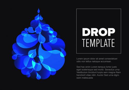Banner Layout with Droplet Element - 218401791