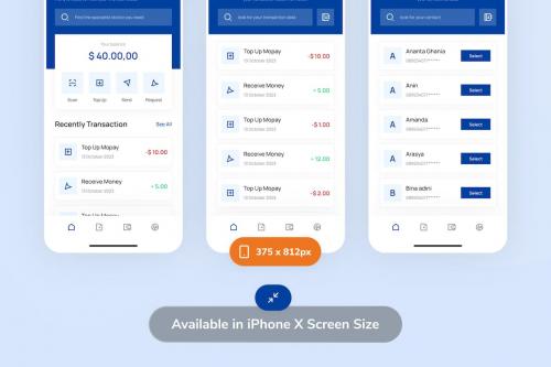 Mony - E-Wallet App UI