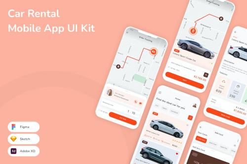 Car Rental Mobile App UI Kit