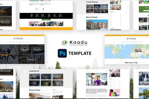 Kaadu | Adventure Website, Travel Blog PSD Design