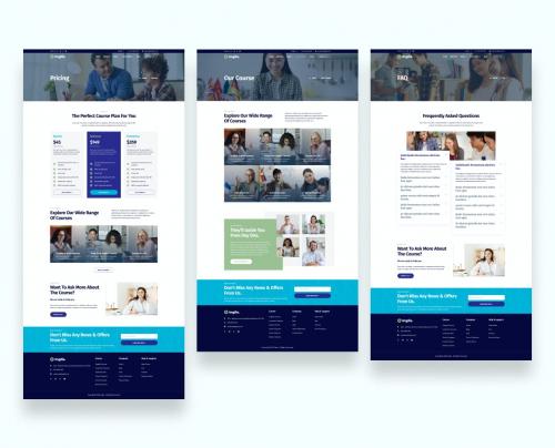 Language Course & Tutoring Website UI Template