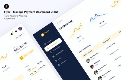 Flyer - Manage Payment Dashboard UI Kit