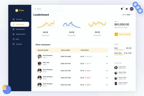 Flyer - Manage Payment Dashboard UI Kit