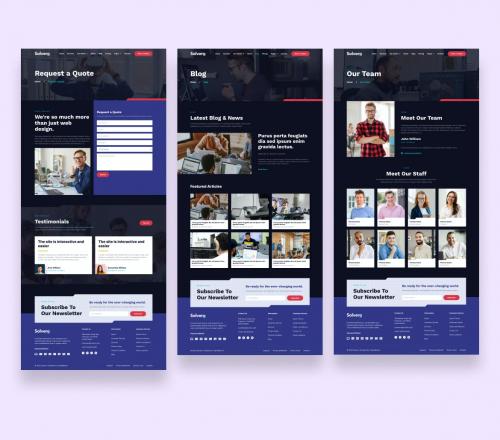 Web & Mobile Development Service Website UI Kit