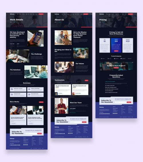 Web & Mobile Development Service Website UI Kit