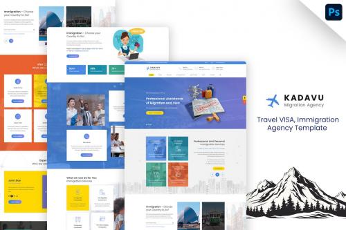 Kadavu | Travel Visa, Immigration Agent PSD Design