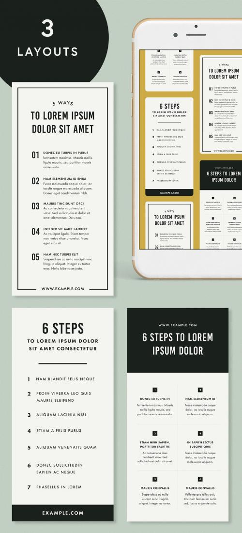 Social Media Infographic Layouts - 220118726