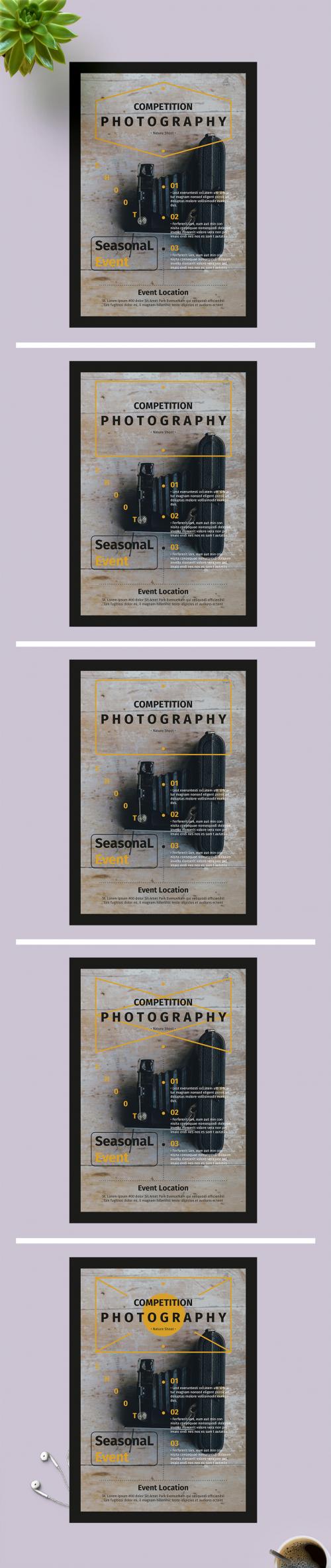 Flyer Layout with Black Border - 220141056