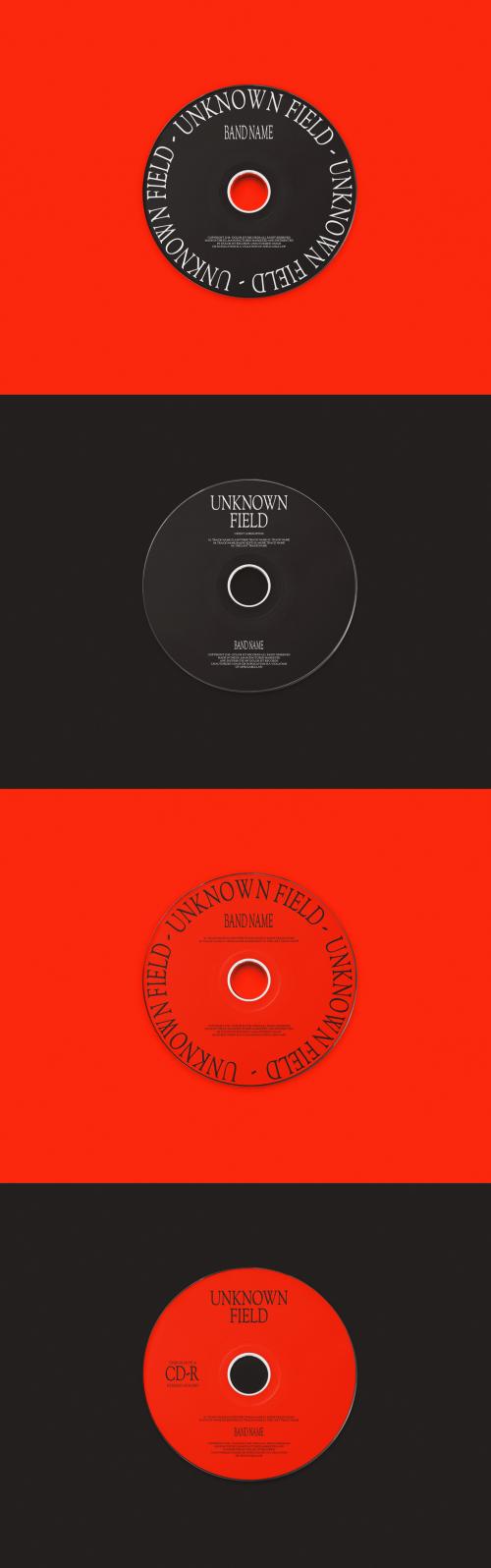 Red and Black CD Layouts - 220258902