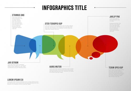 Infographic Layout with Speech Bubbles - 220430275