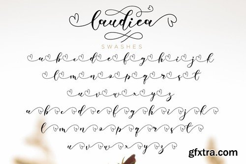 Laudiea - A Lovely Script Font VL82GSK