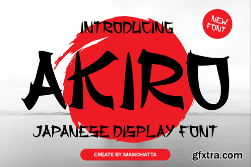 Akiro - Japanese Display Font J3RAEJ8