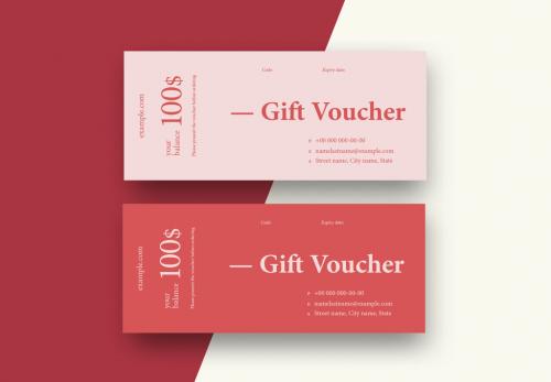 Pink Gift Voucher Layout - 221302854