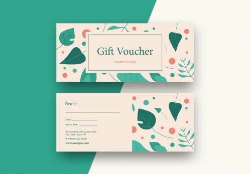 Floral Gift Voucher Layout - 221302862