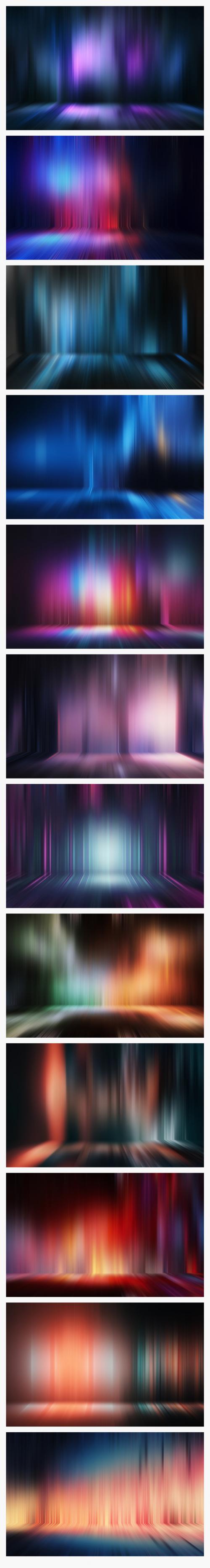 12 Abstract Waterfall Light Effect Backgrounds - 221356433