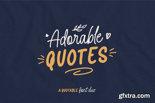 Adorable Quotes Font Duo 3Q8BJLV