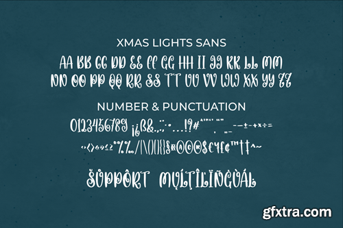 Xmas Lights Font Trio HZ9LVS9