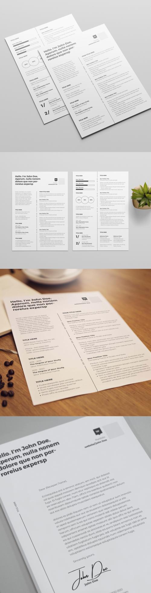 Minimalist Resume Layout - 221458265