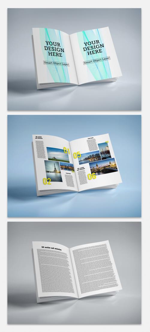 Open Magazine Mockup - 221859657