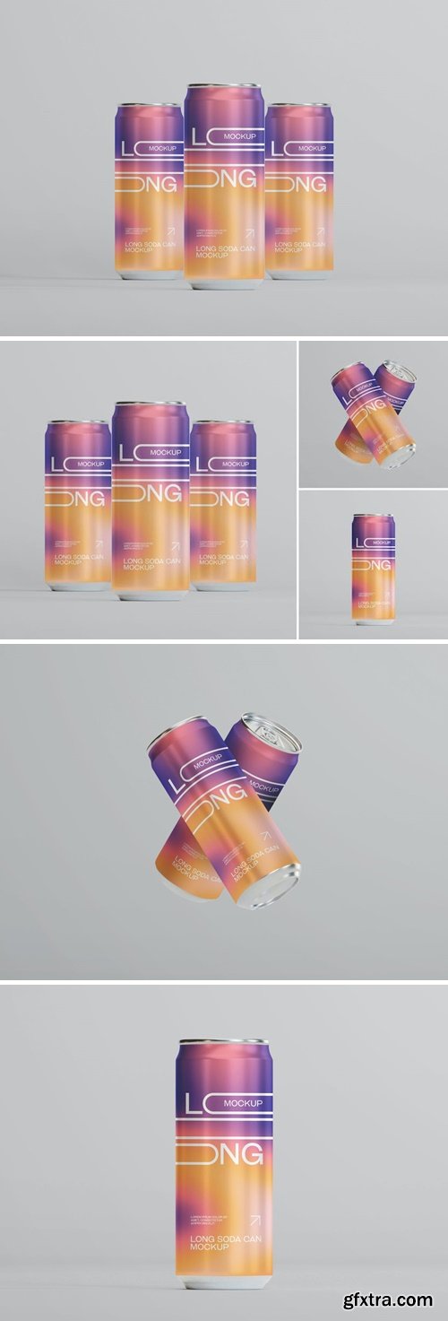 Long Soda Drink Mockup GADCPGL