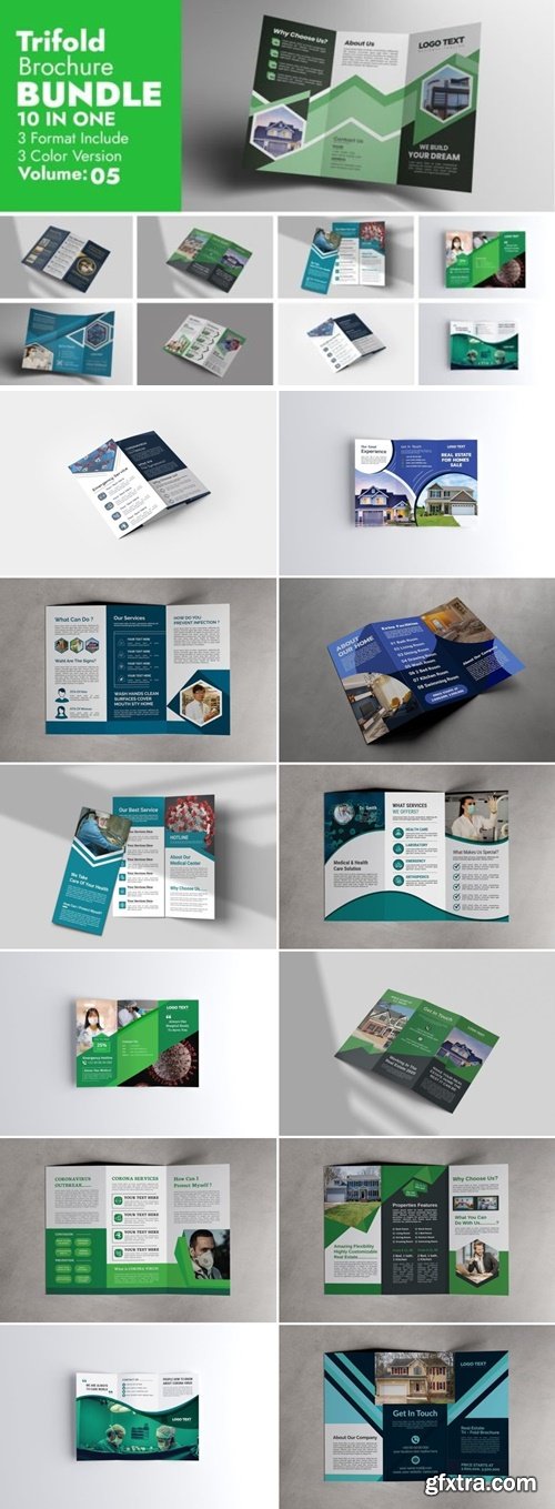 Trifold Brochure Design Bundle 83372969