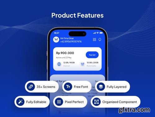 Fasto - Internet Provider App UI Kit Ui8.net