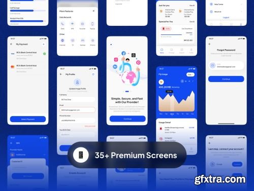 Fasto - Internet Provider App UI Kit Ui8.net