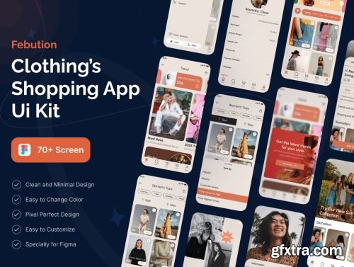 Febution Clothing\'s App UI Kit Ui8.net