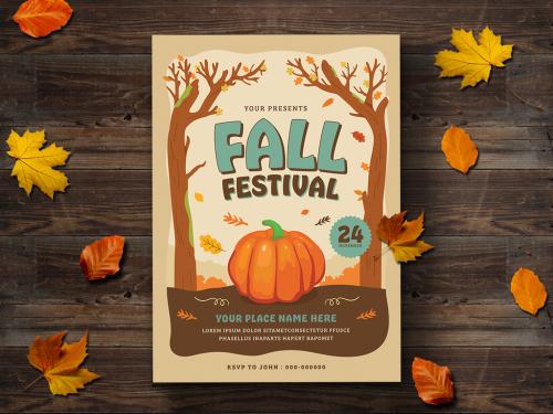 Fall Festival Flyer Layout - 222354988