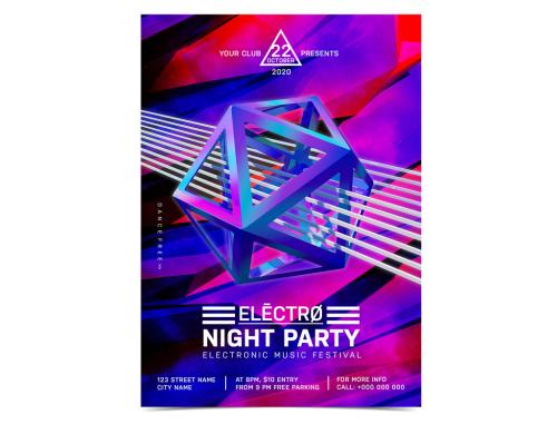 Party Flyer Layout - 222365789