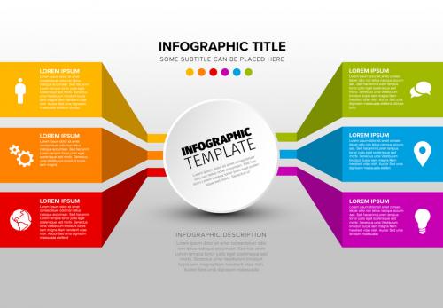 Colorful Content Blocks Infographic Layout - 222376398