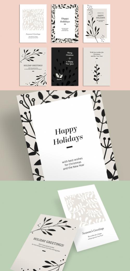 Christmas Card Layout Set - 222543522