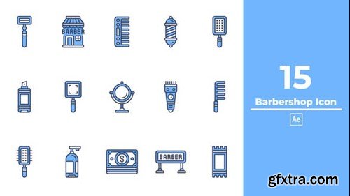 Videohive Barbershop Icon After Effects 49000609