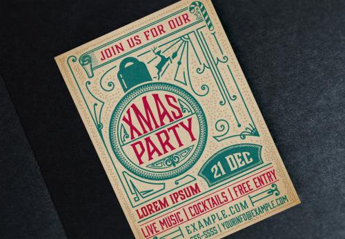 Christmas Party Poster Layout - 223065484